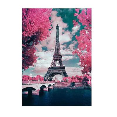 DIY 5D diamond painting landscape ‘Eiffel Tower’ round rhi