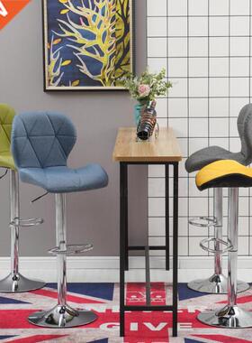 Bar stool swivel lift chair simple home back bar chair high
