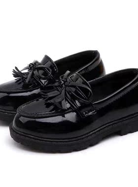Spring Children Flats Fashion tassel Boys Girls Leather shoe