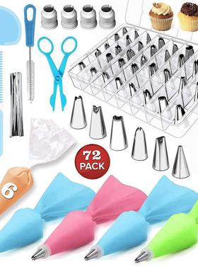 72Pc/Set Kitchen Accessories Icing Piping Cream Pastry Bag