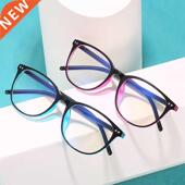 women Men Round Light zero screen glasses computer Blue for