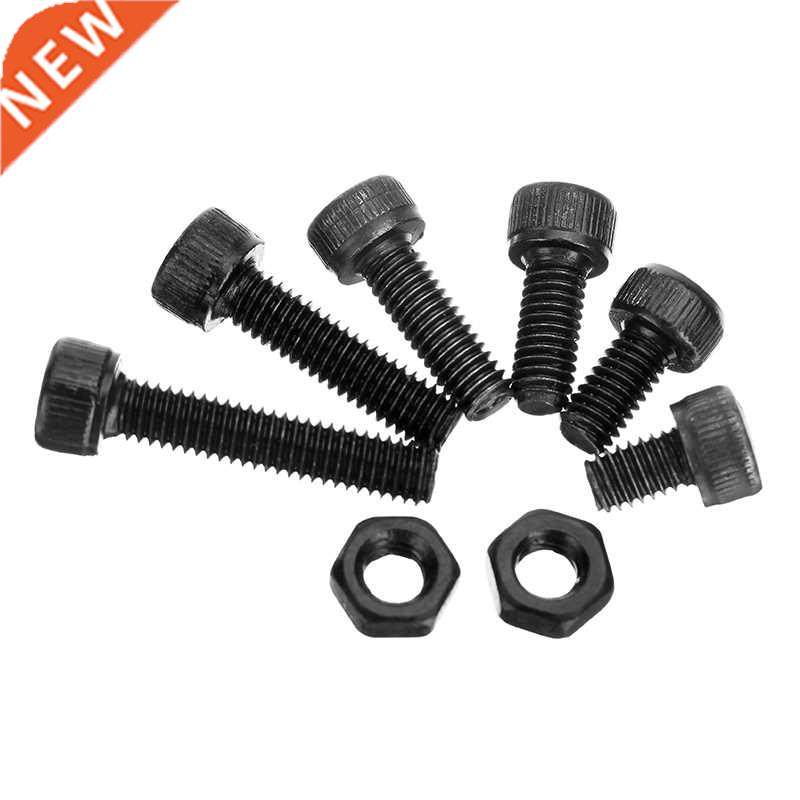 250Pcs M4CH1 M4 Carbon Steel Hex Socket Cap Screws Bolts Nut