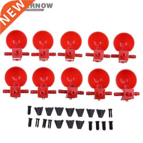 10pcs Chicken Drinker Drinking Cups for Chickens red Quail