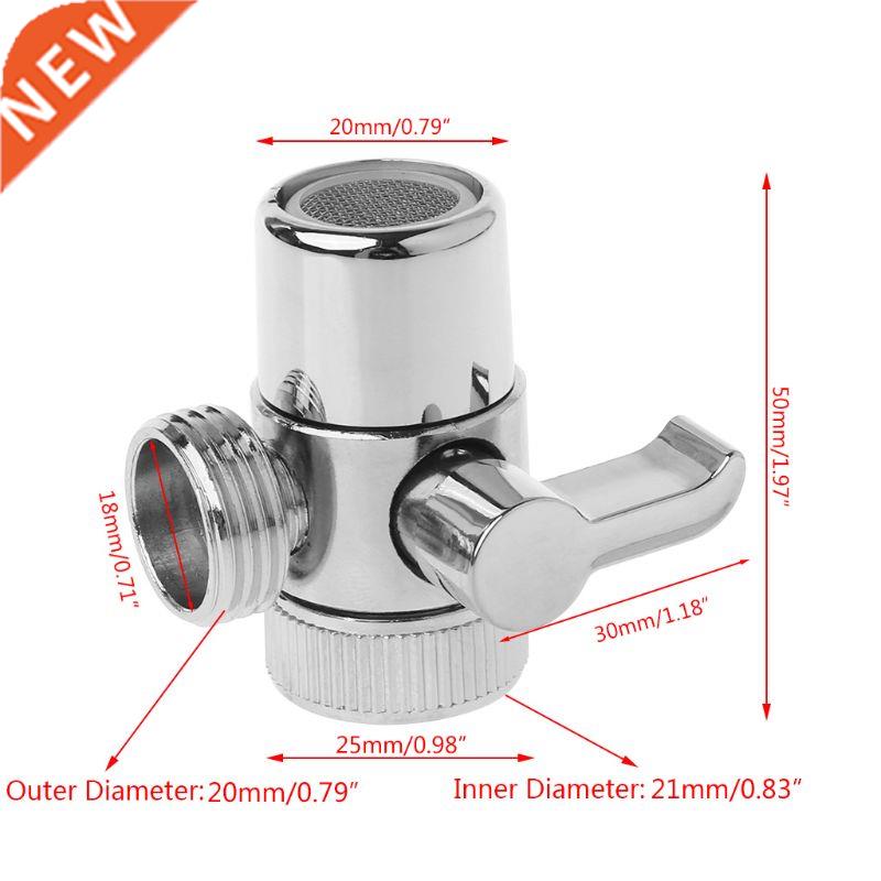 Brass 3-way Diverter Valve Faucet Connector Adapter Three