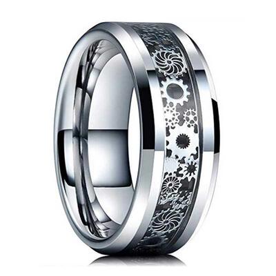 Personality ring tungsten steel fashion all kinds of fashion