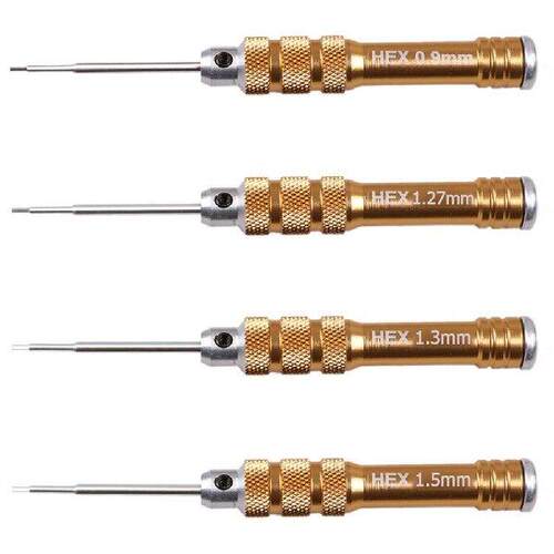 1.3mm HSS Gold Handle Hex Screwdriver Tool Set for RC