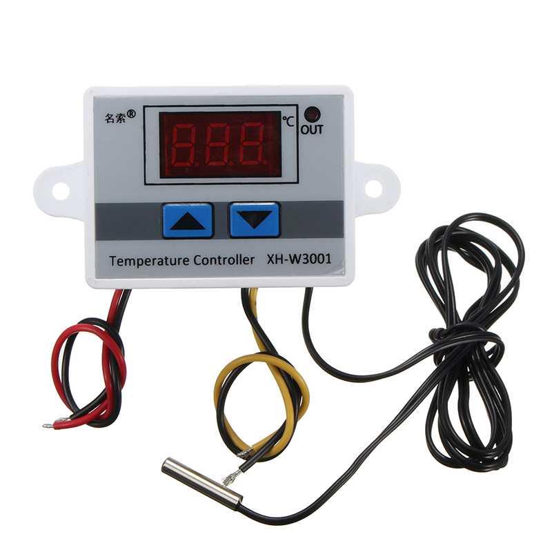 220V LED Temperature Controller 10A Thermostat Control with