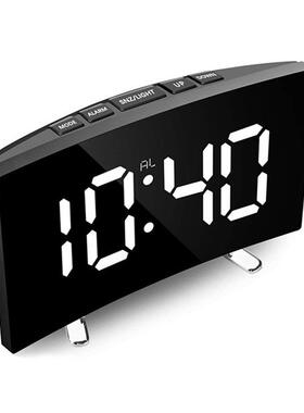 168CM For Kids Bedroom Curved Dimmable Mirror Clock LED Scre