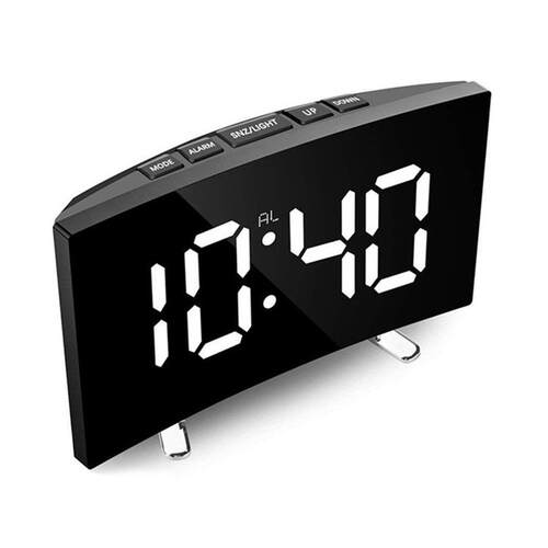 168CM For Kids Bedroom Curved Dimmable Mirror Clock LED Scre