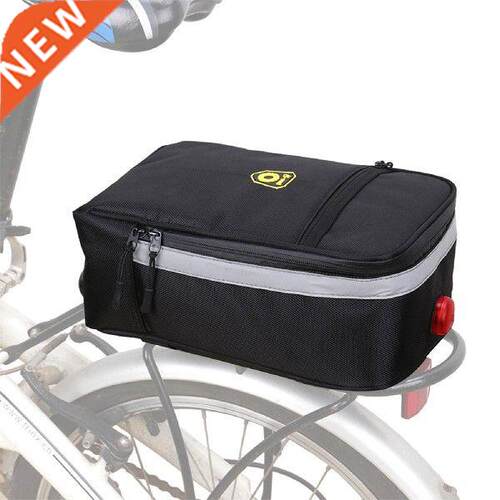 Foldable Bicycle Rear Seat Bag Cycling Back Bag with Lig