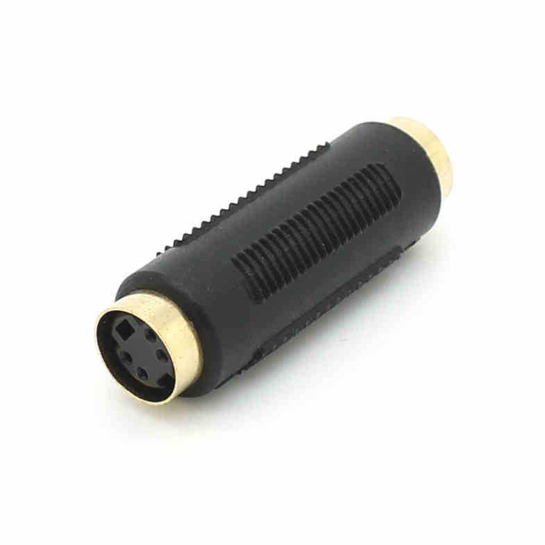 2pcs/lot 4Pin S-Video Female to Female F/F Video Cable Exten