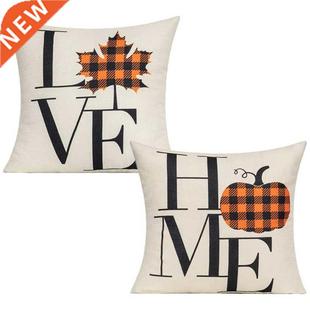 Fall Pillow Covers 18x18 Farmhouse Autumn Decor Throw Pillow