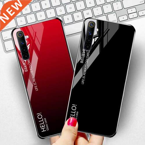 Tempered Glass Case For OPPO Realme 6 Pro Cases Cover