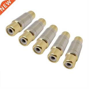 5Pcs/lot RCA Connectors RCA Female to RCA Female Jack Socket