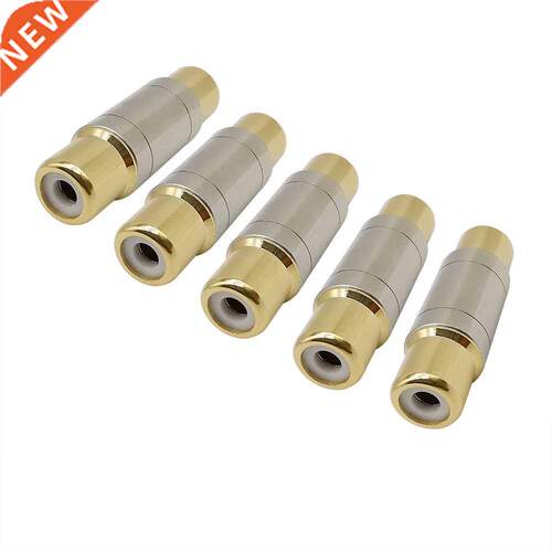 5Pcs/lot RCA Connectors RCA Female to RCA Female Jack Socket