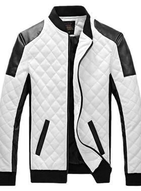 2021 Autumn and Wnter Men's Leather Jacket Casual Hgh-qual