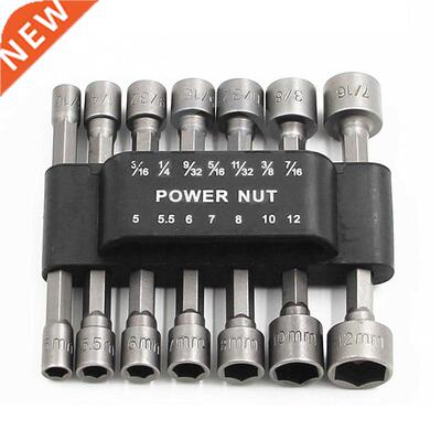 9/14 Pcs/Set Magnetic Hex Socket Sleeve Wrench Set Nozzles N