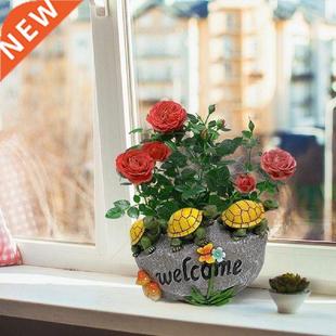 Fine Succulent Turtles Workmanship Pots Exquisite