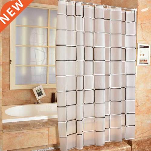 Modern Shower Curtain Hook Mildew Proof CurtainsTranslucent