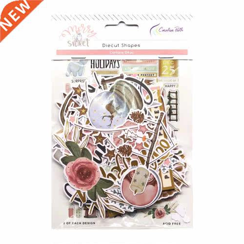 Creative Path 124pc Paper Diecuts Ephemera Shapes Embellishm