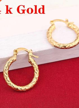 Golden Earrings Girls Dubai Gold Turkish Egyptian Algeria In