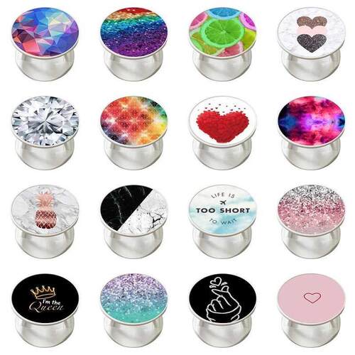 Round Finger Grip Mobile Phone Holder Expanding Stand Grip S