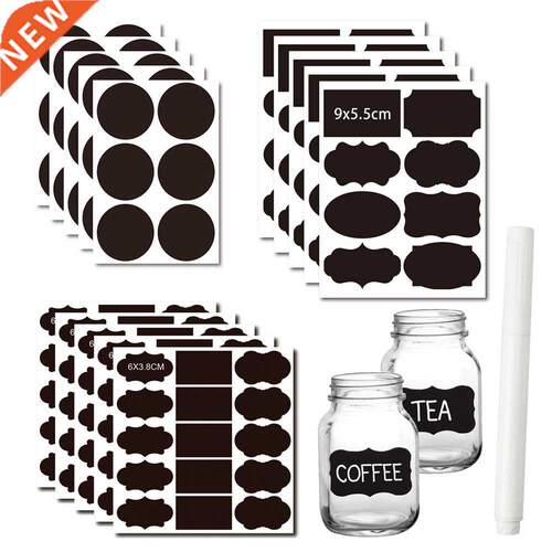 20-100pcs/Set Chalkboard Labels Spice Sticker Organizer Labe