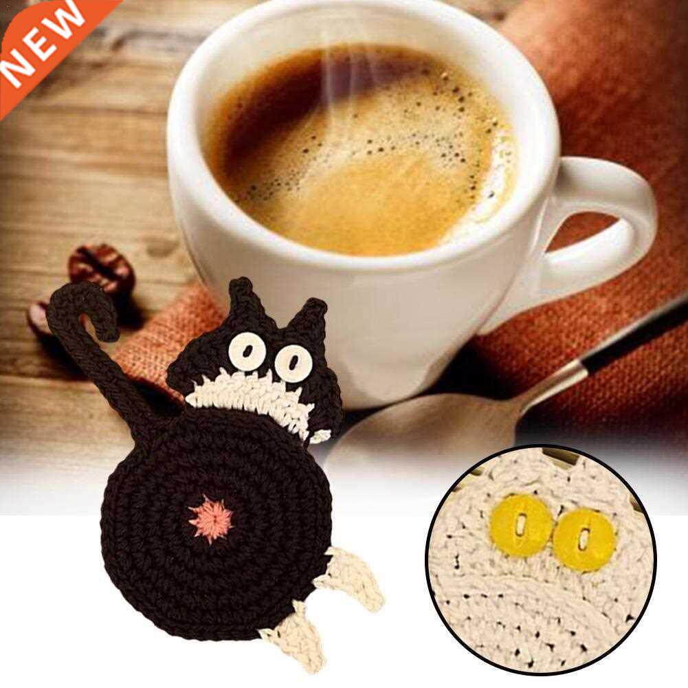 Cats Butt Coaster Embroidery Placemat Desktop Decoration