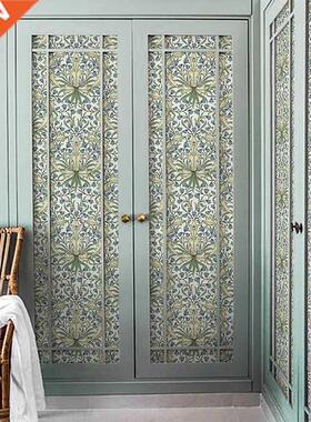 Flowers like Brocade Year Nordic Luxury Retro Cabinet Door