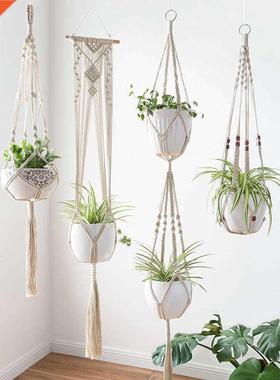 4 Pack acrae Plant Hangers Creative Designs Handade Indoo