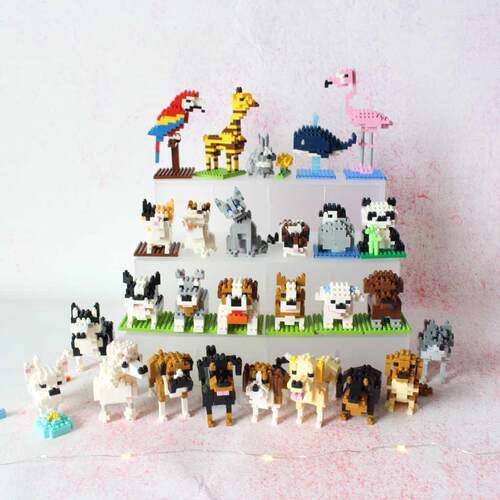 Wisehawk diamond mini building blocks animal toy bag buildin