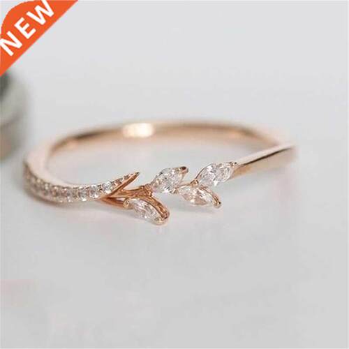 Fashion Flowers Ring For Women Girls Rose Gold Silver Color