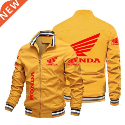 Spring Autumn Quality Men's Jacket Honda Wing Print Jacket W
