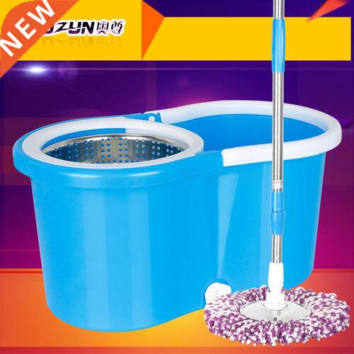 Mop bucket rotating mop automatic drying double drive hand