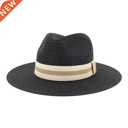 Straw hat lady beach cap outdoor travel hat women 防晒草帽女