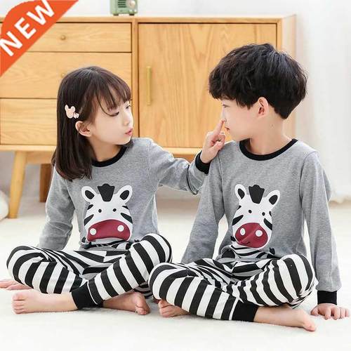 Autumn Winter Kids Pajamas Sets Baby Girl Clothes Boys Pyjam