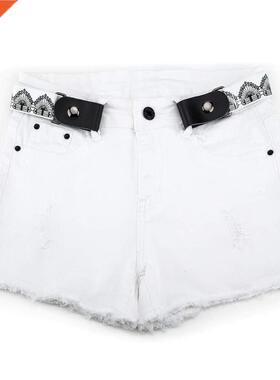 Buckle-free Elastic Women Belt for Jeans without Buckle, SAN