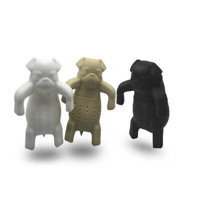 Cute Silicone Pug Dog Tea Infuser Tea Filter Diffuser Reusab