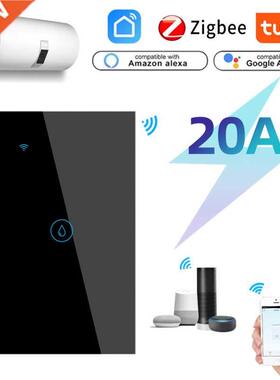 TUYA Zigbee 20A Water Heater Switch Smart Touch Wall