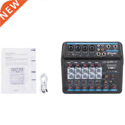 4 Channel Protable Digital o Mixer Console with Sound Card,B