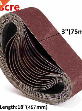 10Pcs 75x457mm Sanding Belts P40 - P1000 Abrasive Sanding Sc