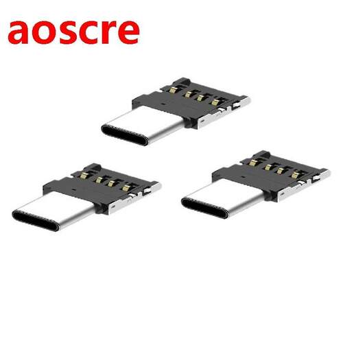 3 Pcs Mini Transfer Head OTG to Type C Adapter Transfer Head