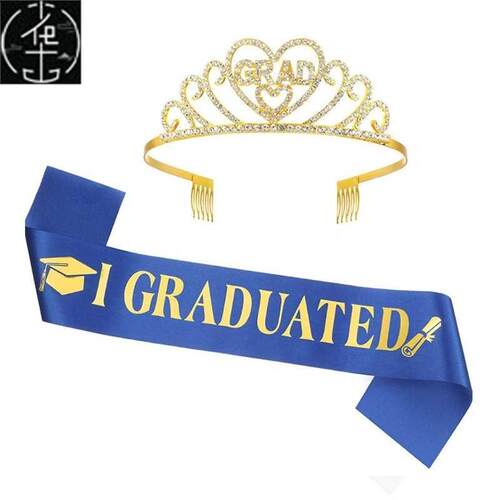 Set of 2 PCS Graduation Ceremony Decoration I Graduated Sash