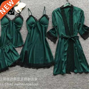 Four - piece long and medium - length condole belt suit with