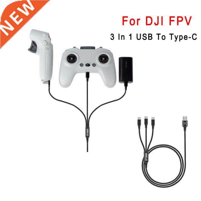 For DJI FPV Controller Charging Cable USB Type-C Nylon 1.2m