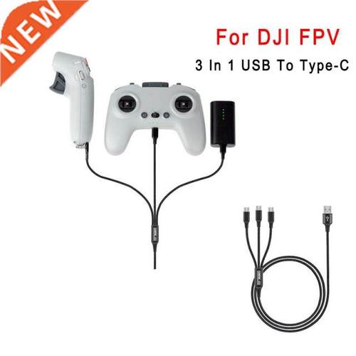 For DJI FPV Controller Charging Cable USB Type-C Nylon 1.2m