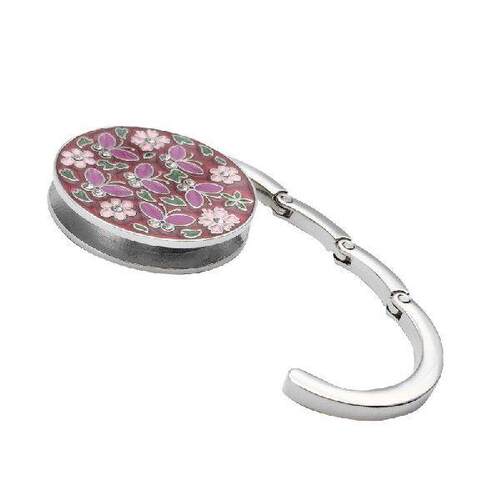 Flower Shape Metal Bag Table Hanger Holder Protable Tiny