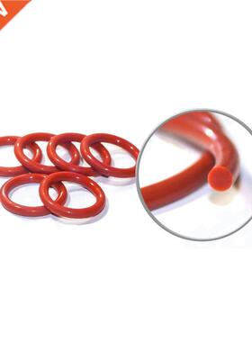 10Pcs CS 1mm/1.5mm/2mm/2.4mm Red VMQ Silicone Ring Gasket Fo