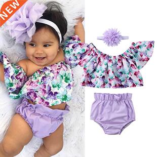 New 0-24M Infant Newborn Baby Girl Clothes Set Kids Girls O