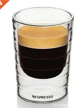Handmade Double Wall Glass Cup canecas Nespresso coffee mug